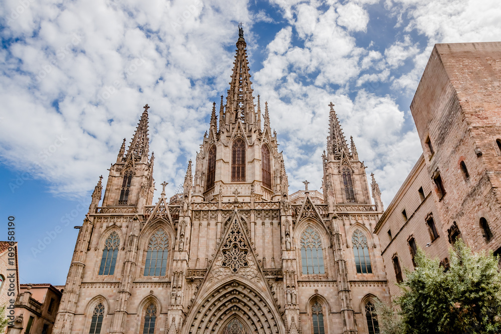 Fototapeta premium Cathédrale Sainte-Croix de Barcelone