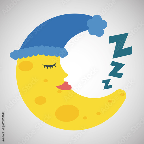 Resting design. sleep icon. bedtime concept, vector illustration