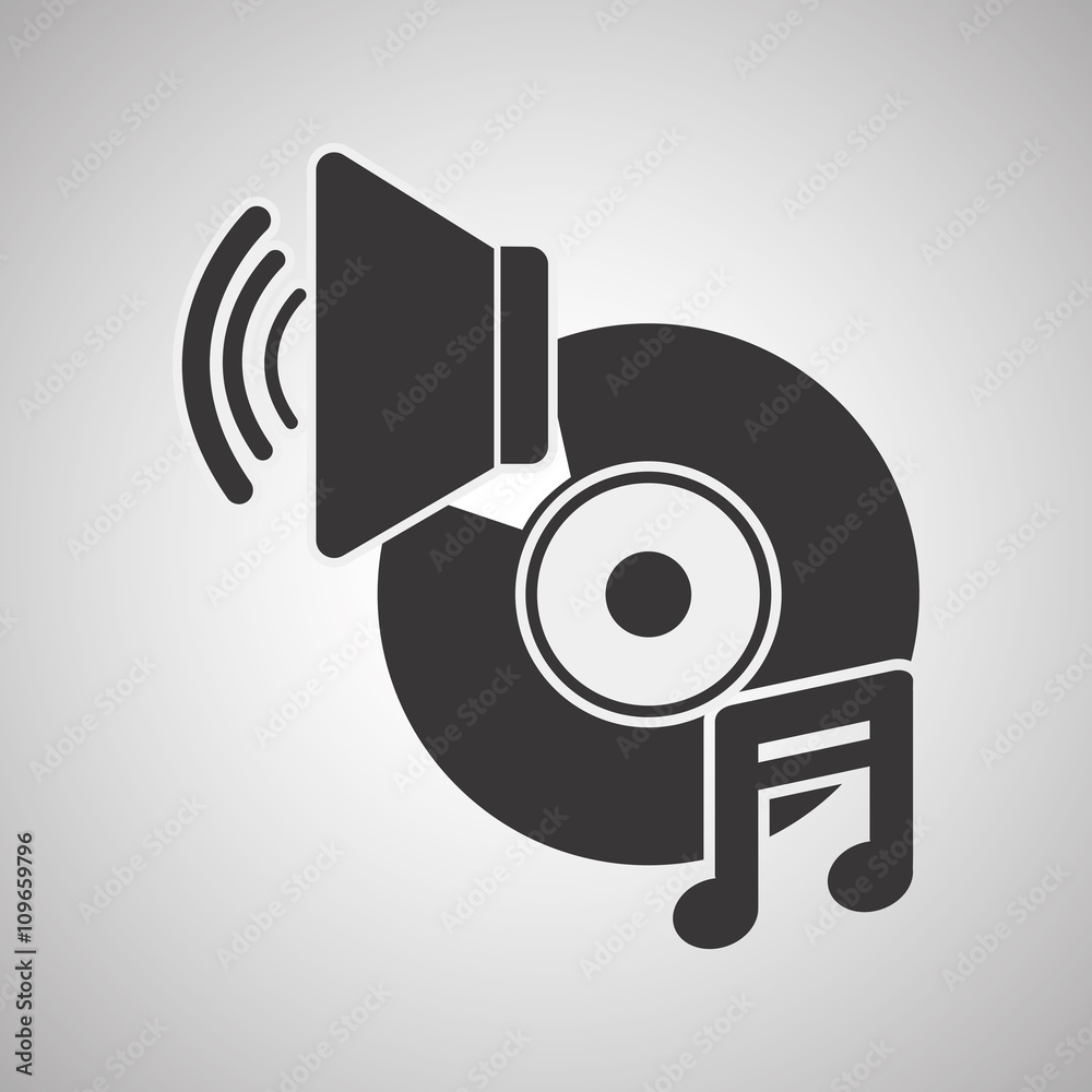 Music design. isolated illustration.entertainment concept Music design. isolated illustration.entertainment concept
