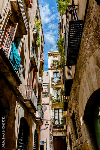 Dans les rues de la vieille ville de Barcelone