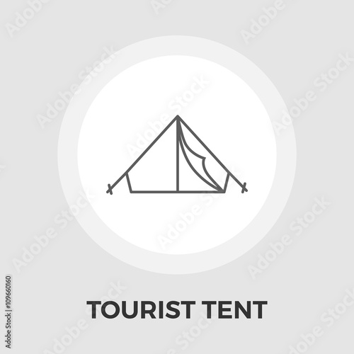 Tourist Tent vector Icon