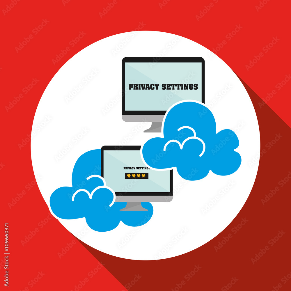 Security system design. technology illustration. protection icon Security system design. technology illustration. protection icon