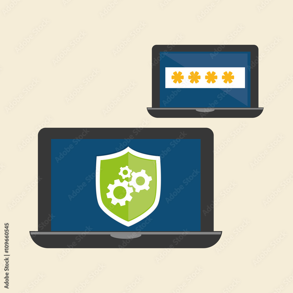 Security system design. technology illustration. protection icon Security system design. technology illustration. protection icon