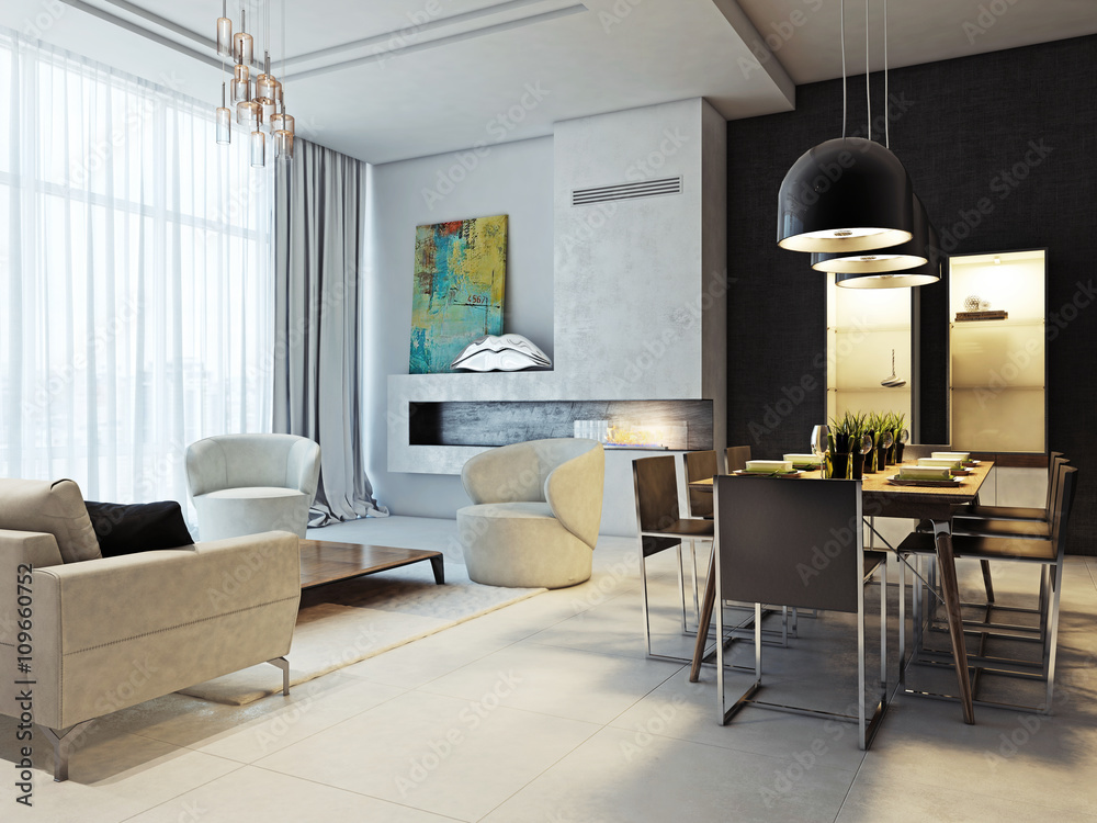 Fototapeta premium Современный интерьер