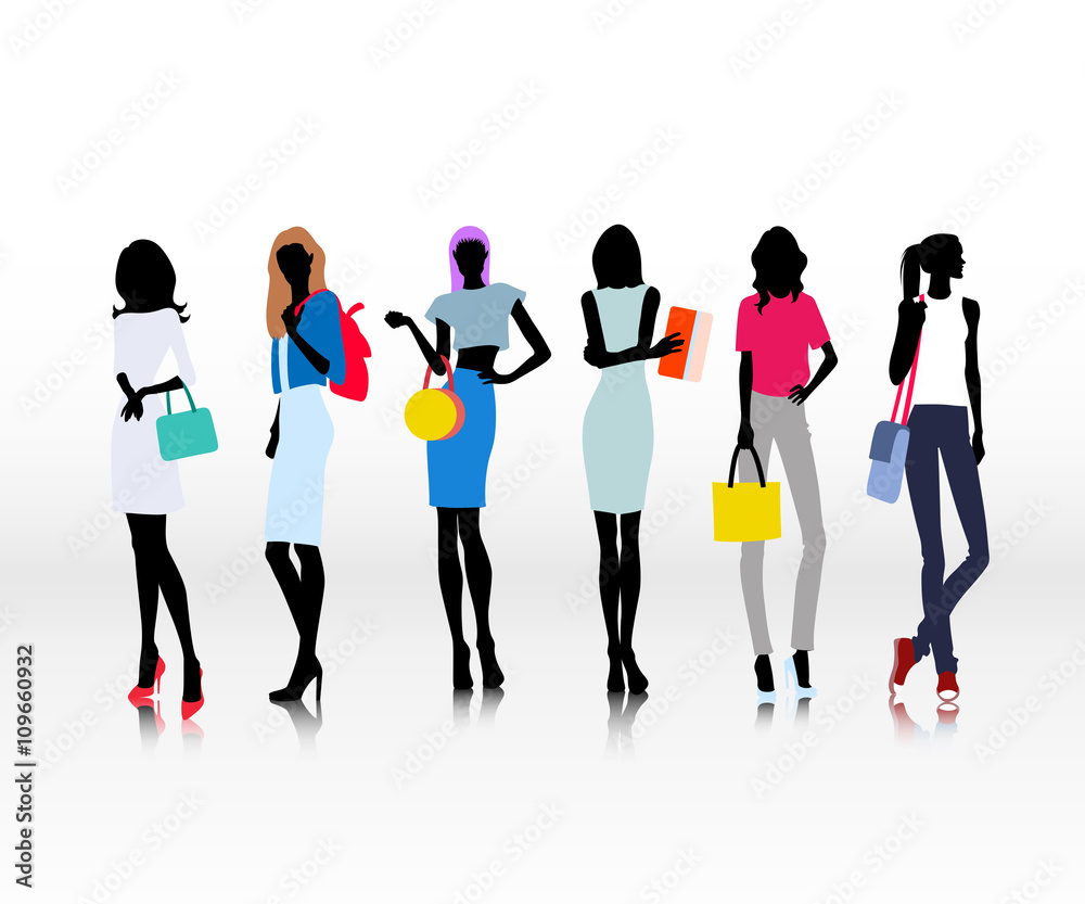 Obraz premium Women with bugs