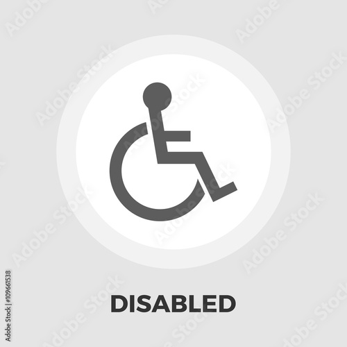 Disabled flat icon