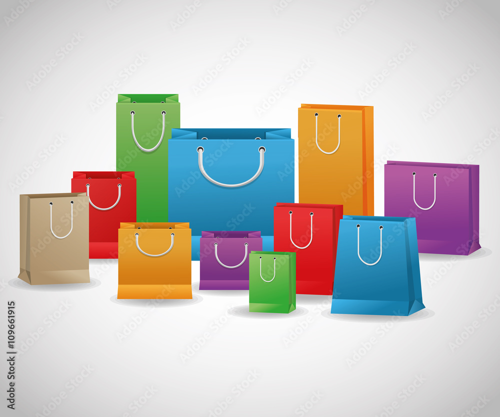 Shopping design. Shopping bag icon. sale concept