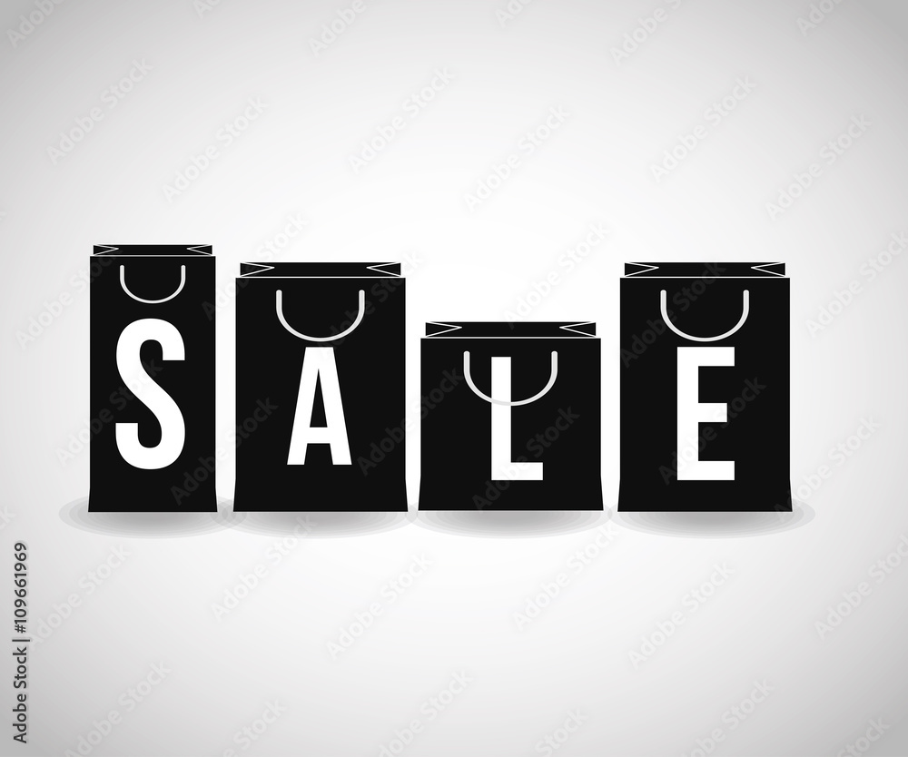 Shopping design. Shopping bag icon. sale concept Shopping design. Shopping bag icon. sale concept