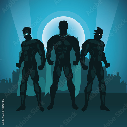 Superhero design. Superman icon. Costume illustration