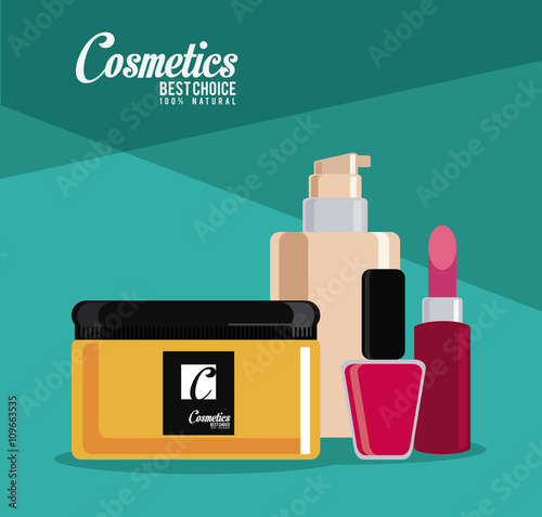 Cosmetic design. Make up icon. skin care concept