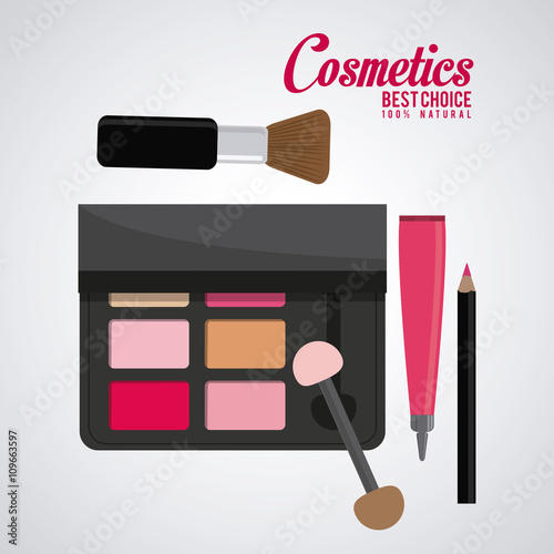 Cosmetic design. Make up icon. skin care concept