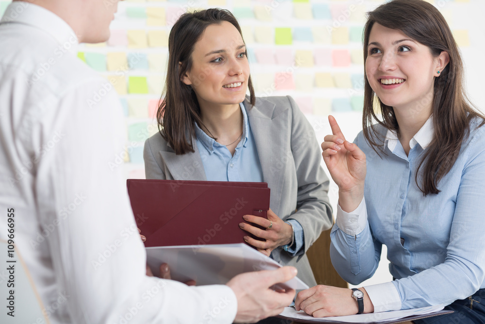 Fototapeta premium Creatie woman and new idea