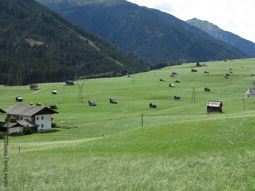 Alpen mountains Alps, Austria - traditional mountains village