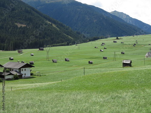Alpen mountains Alps, Austria - traditional mountains village