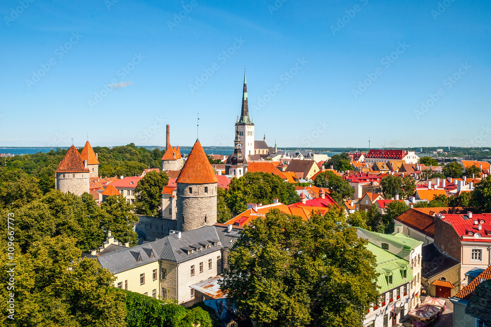 View on Tallinn old town, Estonia