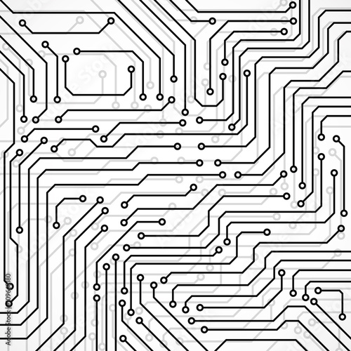 Circuit board, technology background, vector illustration