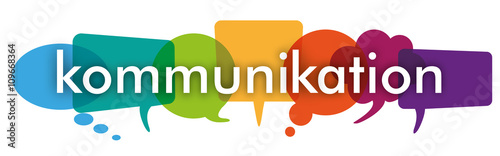 Colored Speech Bubbles Header Kommunikation