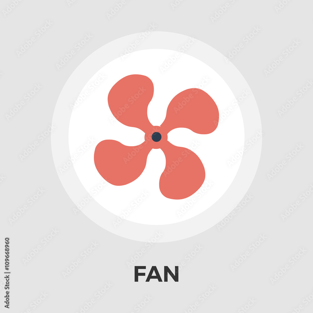 Obraz premium Fan flat icon