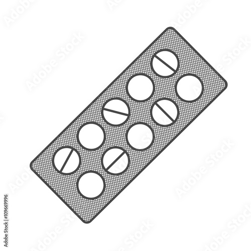 Tablets medical vector icon