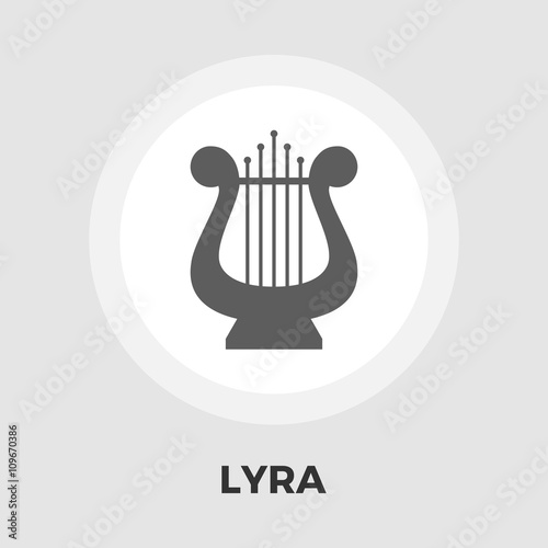Lyra flat icon