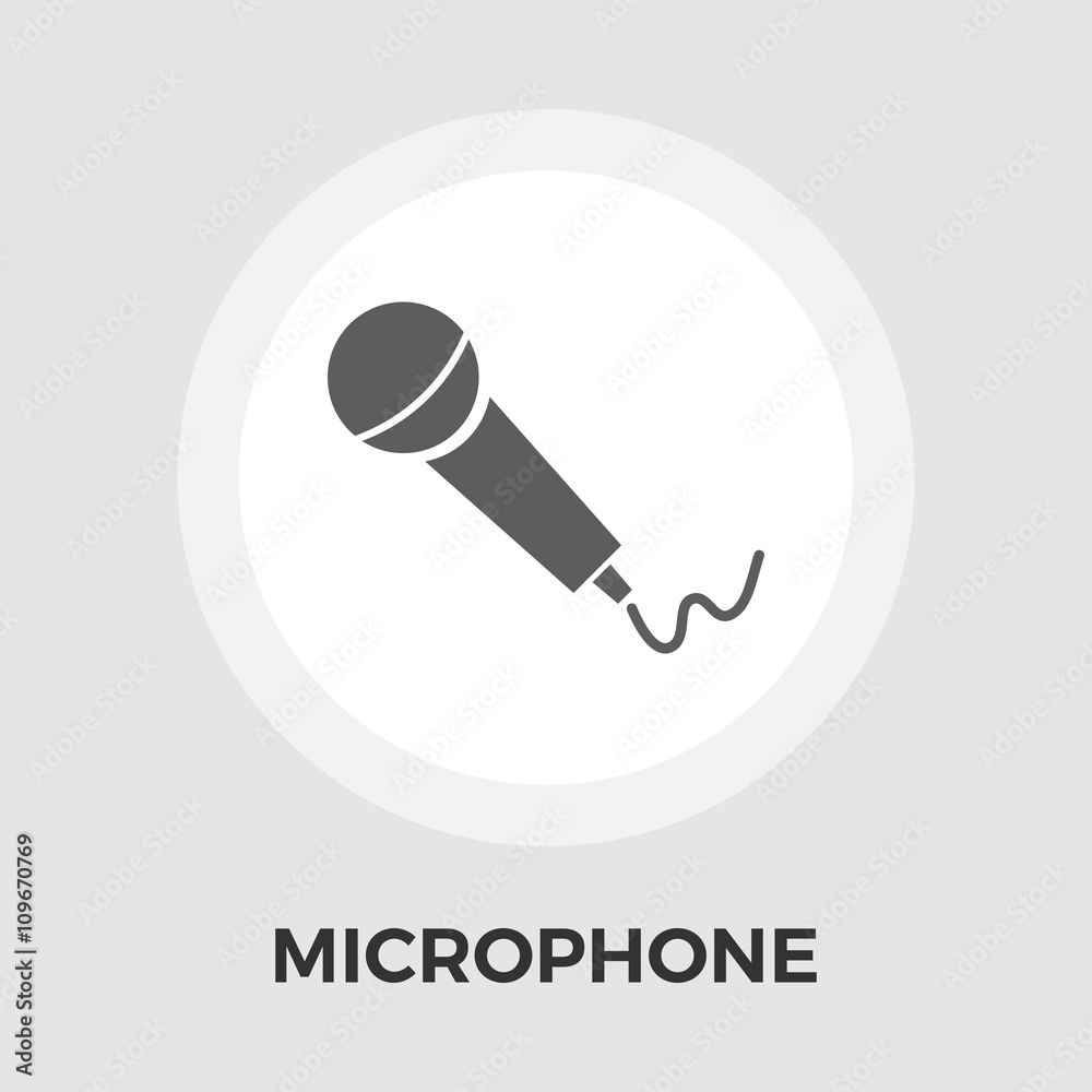 Microphone flat icon