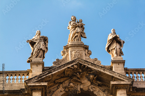 Close up view of the Basilica di Santa Maria Maggiore  Rome  Ita