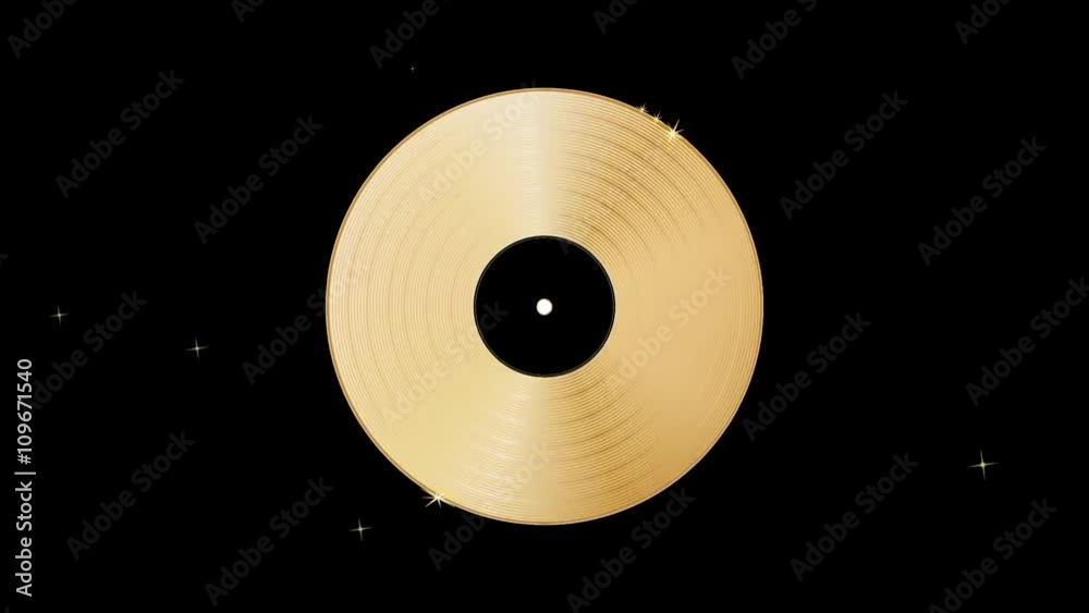 Set of Golden Disc Rotation. 4 Version