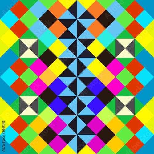 bright beautiful polygons abstract geometric seamless pattern
