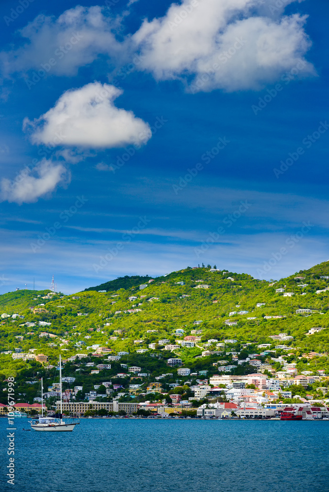 Sunset in St. Thomas from Carnival Cruise