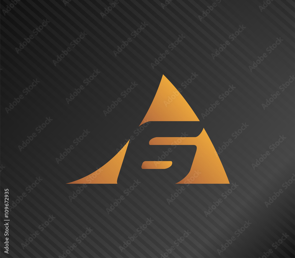 Vector sign number seven logo
Vector sign number seven logo