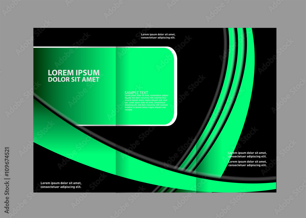 Vector empty tri-fold brochure print template design, trifold bright booklet or flyer
Vector empty tri-fold brochure print template design, trifold bright booklet or flyer