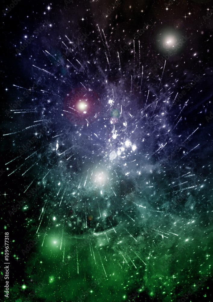 Fototapeta premium galaxy in a free space