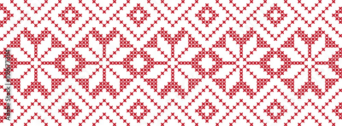Embroidered pattern on transparent background