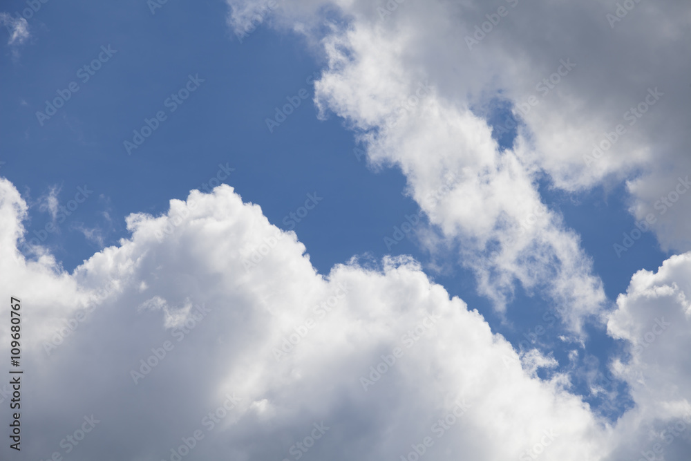 Obraz premium sky with clouds and sun