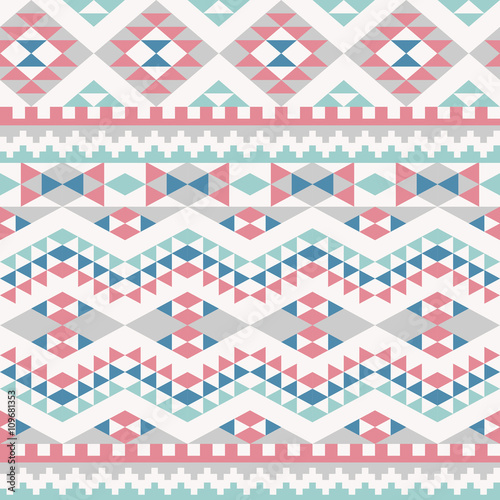 seamless pattern with ethnic ornament