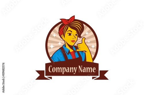 Maid Service Logo