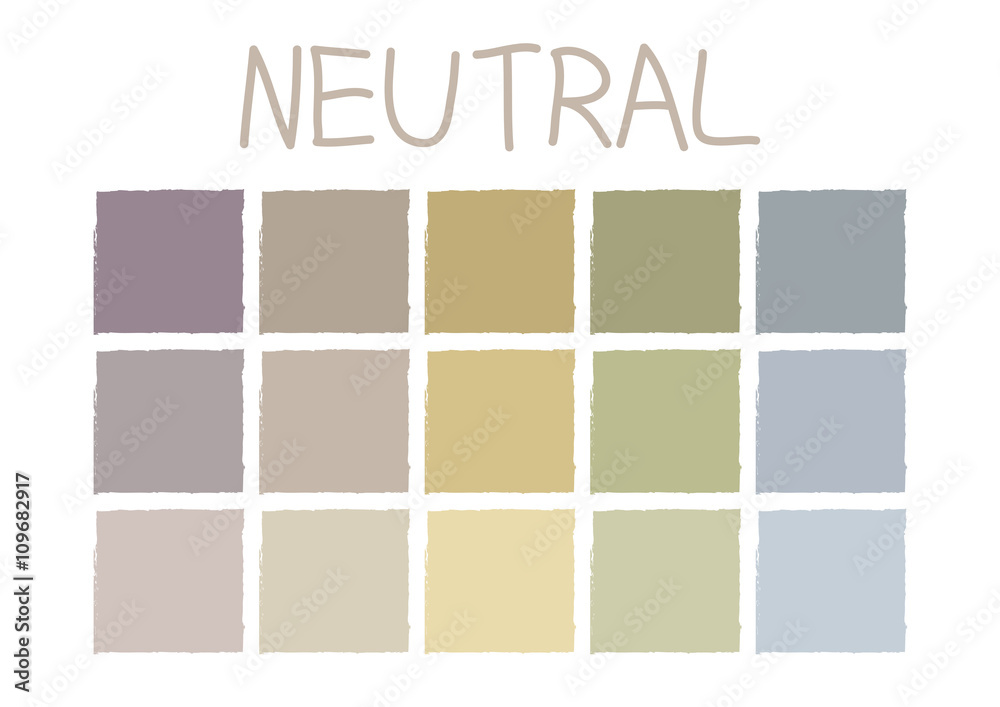 Neutral Color Tone without Code Vector Illustration Stock Vector | Adobe  Stock