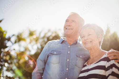 Front view of happy senior couple #109682910