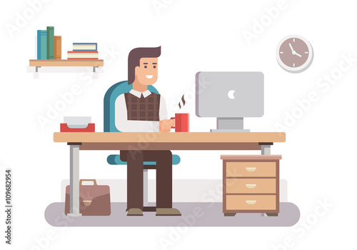 Man office worker