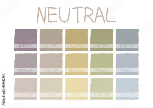 Neutral Color Tone with Code Vector Illustration