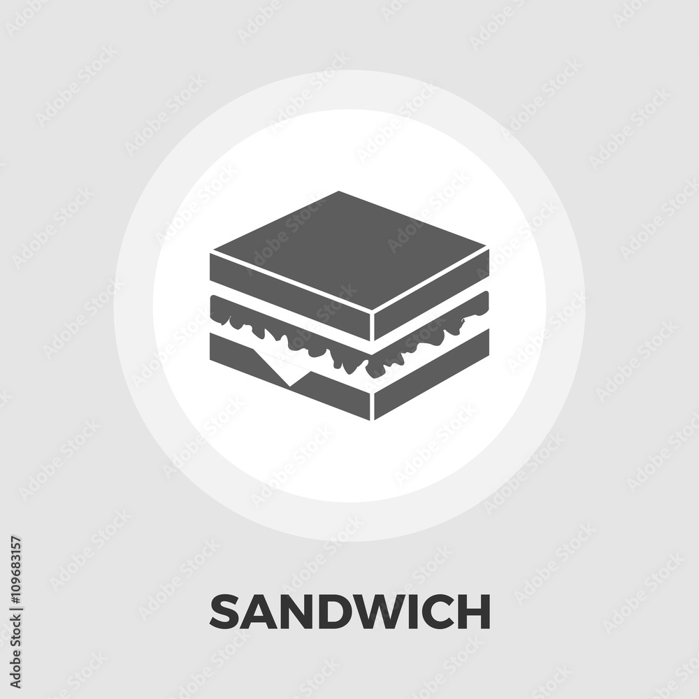Sandwich icon flat Sandwich icon flat