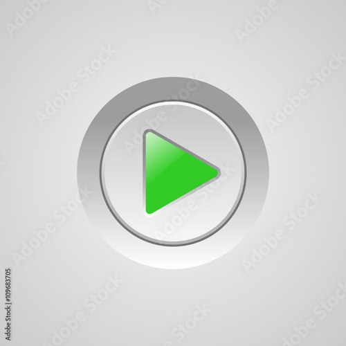Round play button