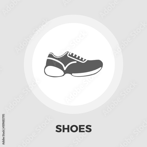 Shoes icon flat