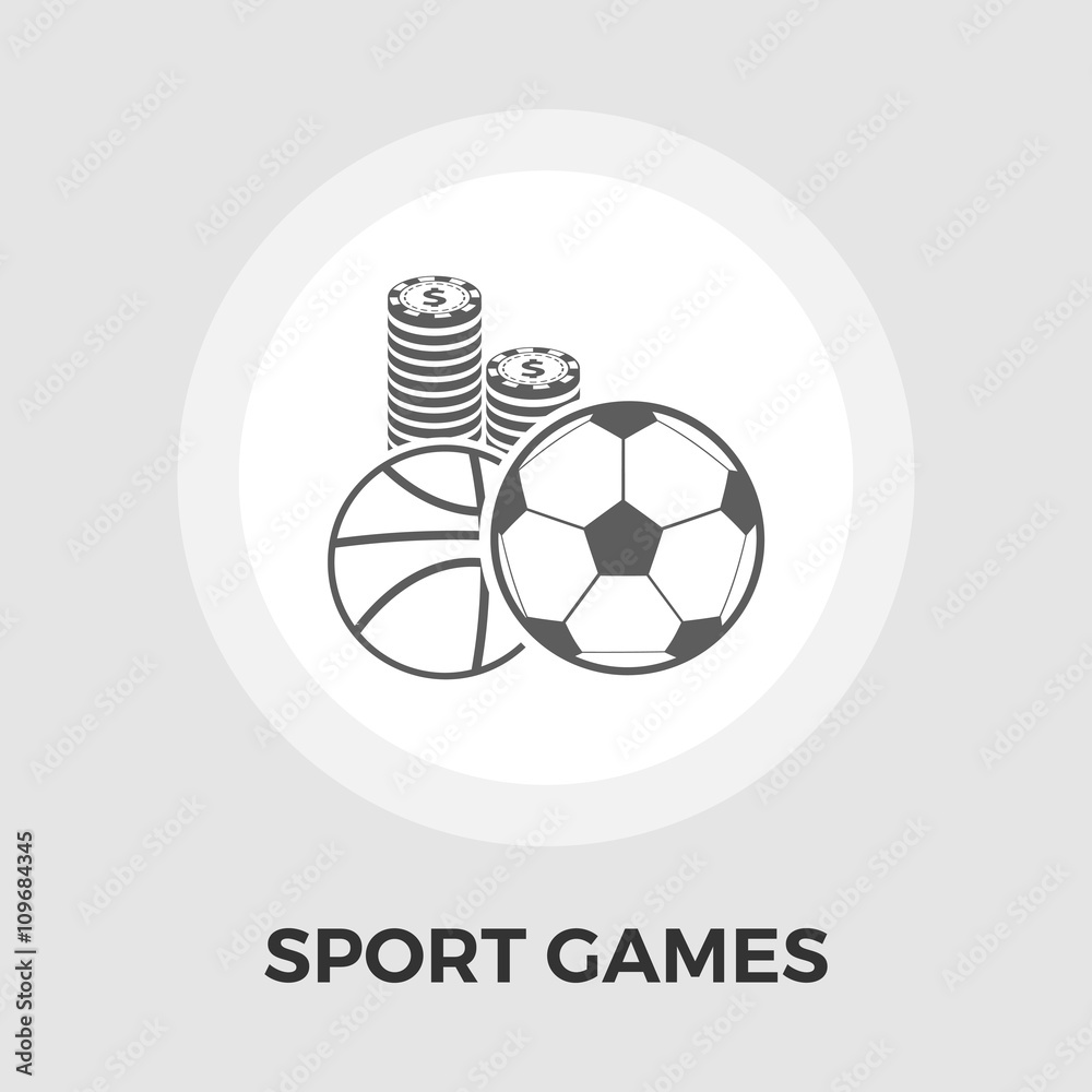 Sport games vector flat icon Sport games vector flat icon