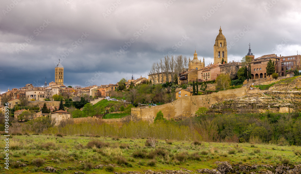 View at the Segovia city