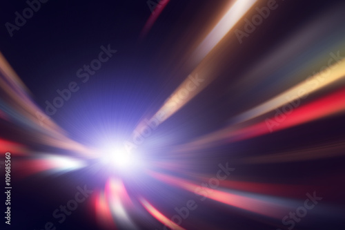 Abstract image of high speed on the road.