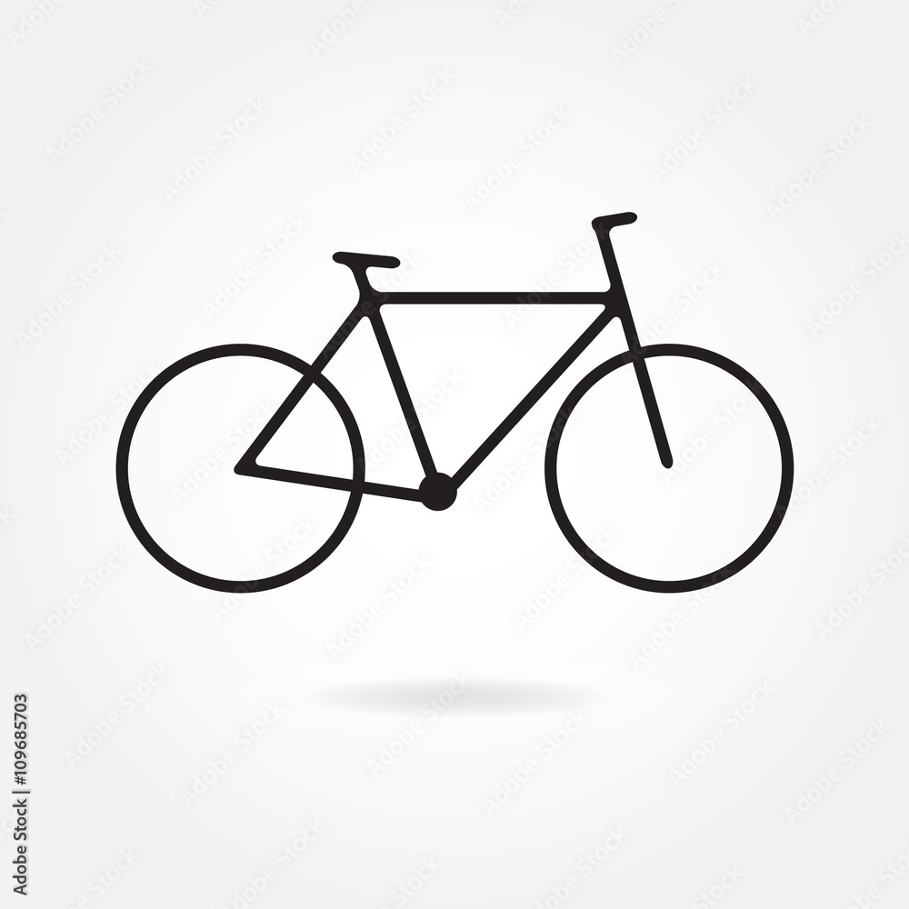 Bicycle icon. Vector illustration. Bicycle icon. Vector illustration.