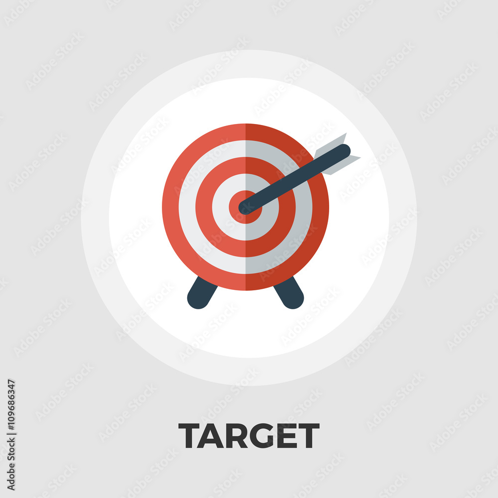 Target icon flat Target icon flat