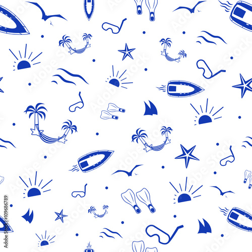 summer seamless pattern