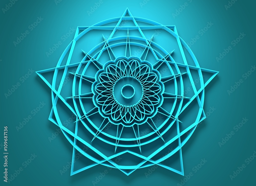 Fototapeta premium Mandala. Ethnic decorative elements.